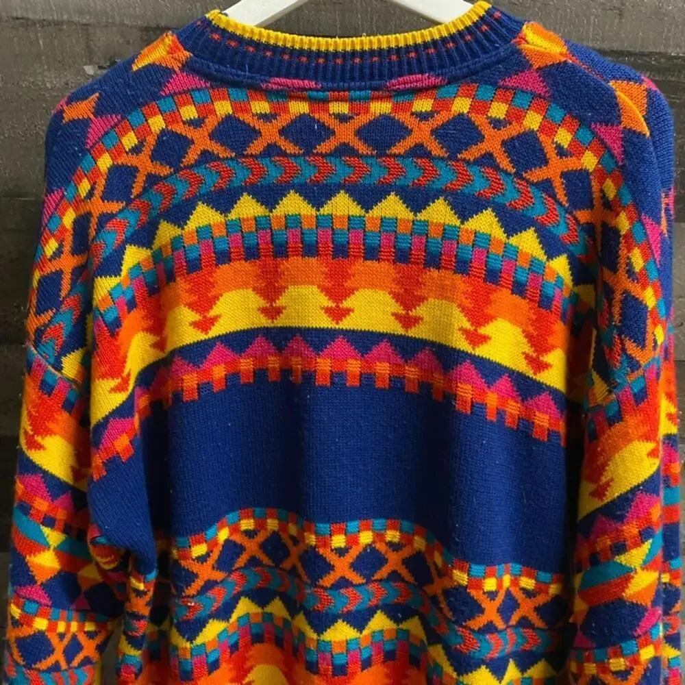 The Sweater Shop United Kingdom Scotland Esccose Men's Sweater Multi Sz L/XL - Picture 8 of 9